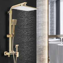 WANLECY Système de douche - Doré - Voir 1