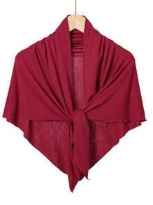 1 pièce Foulard triangulaire antidérapant et respirant pour femmes, bonnet de doublure de couleur unie décontracté, peut être utilisé comme bandeau de sport, confortable et frais pour un port quotidien
