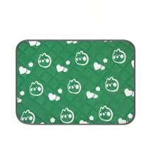 1-Pack - Reusable Dog Training Mat, 180*180cm/70.87*70.87in Super Large Size, Multiple Sizes Available, Suitable For Dog Cages, Floors, Sofas, Car Mats, Potties, Boxes, Cute Prints, Suitable For Most Dogs, Cats And Pets (Green Print)