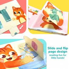 beartale Behaviour Development Series Of Story Picture Books, "Baby Cow's Pizza Day" Children's Stories, Farm-Themed Scenes Are Vividly Portrayed, Including A Variety Of Farm Elements, To Help Babies Understand Vegetables And Plants, Enrich Color Senses, And Help Babies Develop Good Behavior Habits Imperceptibly By Reading Picture Books. - Multicolor - View 7