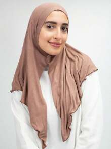 1 pièce Foulard triangulaire antidérapant et respirant pour femmes, bonnet de doublure de couleur unie décontracté, peut être utilisé comme bandeau de sport, confortable et frais pour un port quotidien