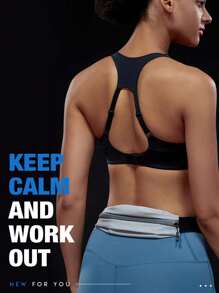 Large 7 Inch Phone Sweat-Resistant Drawstring Reflective Zipper Running Waist Pack