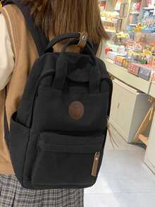 Women's Small Bag Fashion Retro Backpack Portable Nostalgic Backpack File Bag Commuting Small Backpack - Multicolor - View 6