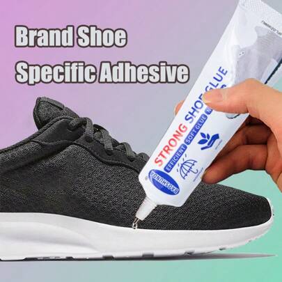Cola de secagem rápida para conserto de calçados | Adesivo universal para couro e tecido | Suave para a pele, resistente à água e não endurece | Corrige a separação da sola, colagem multiuso (60 ml)