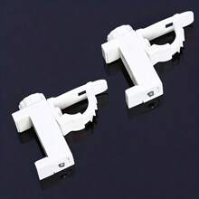 [Favorito del cliente] 2 piezas de soportes para barras de cortina ahorradores de espacio - Fácil instalación, ganchos de pared de metal duraderos para decoración del hogar