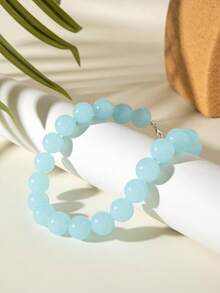 imoli 1 件时尚波西米亚糖果色亚克力串珠项链，女士别致珠宝，夏日派对、音乐节、日常佩戴的完美礼物（由于人工染色，珠子颜色可能略有不同） - 彩色 - 查看 6