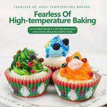 200 piezas de envases para cupcakes de colores surtidos - diseños variados para fiestas y días festivos, aptos para Halloween, Navidad, Pascua y Acción de Gracias