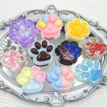 1/2/4/5 piezas Caja ciega Juguete apretable con forma de pata de gato, de repuesta lenta, juguete sensorial lindo, juguete de novedad, juguete de simulación de blobfish kawaii, juguete comprimible para autismo, alivio de estrés de silicona, regalo sorpresa de Navidad/Halloween/cumpleaños, suministros para fiesta festiva, artículo esencial de oficina