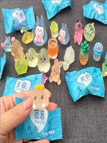 5/10/25/50 Pcs Glow-In-The-Dark Mystery Blind Bag, ABS Luminous Animal & Mushroom Figures, Aquarium, Toy House, Fairy Garden Decor, Home Decorations, Party Favors, Easter Gifts, Easter Decorations (Assorted Bag Styles)