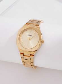 XIVIYA 1 pieza Reloj de pulsera minimalista de acero inoxidable de alta calidad unisex, diseño clásico y versátil adecuado para uso diario, social, laboral y como regalo