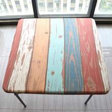 Square Fitted Tablecloth With Elastic Edge Tropical Palm Leaves Design, Outdoor Square Card Table Tablecloth For Indoor Kitchen Decor