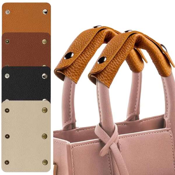 1 PAR de Alça de Bolsa de Bagagem Capa Protetora de Couro Acessórios para Bolsa Alça de Ombro Almofada de Substituição Acessório para Viagem DIY