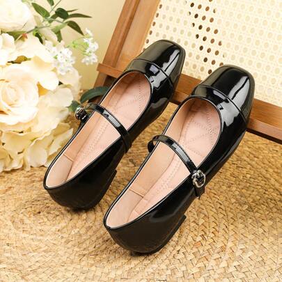 New Mary Jane Flats, Women Classic Round Toe Slip-On Loafers