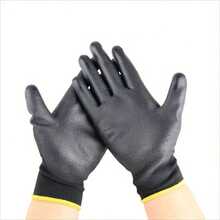 10pcs PU Coated Work Gloves, For Construction, Woodworking, Gardening, Industrial Protective Gloves, Anti-Slip, , Reinforced Grip, Suitable For Lawn Care And Outdoor Use, Hand Protection