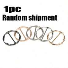 5 Scarf Ring Clips, T-Shirt Tie Clips, Women's Fashion Metal Round Shirt Clips, Scarf Rings, Clothes Corner Knots, Button Shirt Clips, Women's Clothing Decoration Accessories (5 Colors)