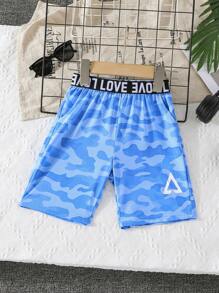 1 pieza Shorts de verano para niño pequeño, aptos para playa, deportes al aire libre, transpirables y cómodos para uso casual