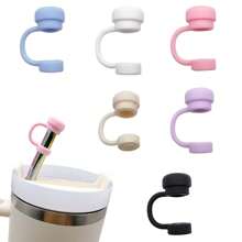 3 Peças de Acessórios para Copos de 30-40 Oz, 1 Peça Tampa de Canudo de Silicone Reutilizável com Flor de 10mm, 1 Peça Tampa de Canudo de Silicone Compatível com Tampa Anti-derrame, Anti-vazamento e Anti-respingo da Xícara , 1 Peça Capa Protetora de Silicone para a Base da Xícara, Acessórios de Xícara, Presentes de Festa de Feriado