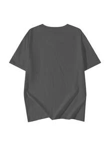 Women's 200g Pure Cotton Short Sleeve T-Shirt - Dark Grey - View 3