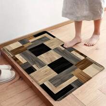 1pc Simple Color Kitchen Mat, Quick Drying Pad - Bathroom, Living Room, Hotel, Easy To Clean, Washable, Carpet, Kitchen Accessory