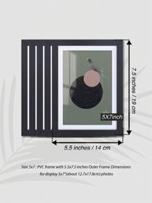 Luxury PVC Picture Frame In Classic Matte Black – High-Quality Shatter-Resistant Acrylic Glass, 4x6/5x7/8x8/8x10/11x14/12x16-Inch, Available In Multiple Sizes For Wall-Mounted Or Tabletop Display. Perfect For Enhancing Home Decor, 30x40/30x30/20x25/20x20cm, For Star/Moon