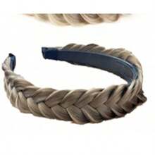 1pc Elegant Bohemian Style Woven Headband, Anti-Slip Teeth Design, Women Hair Accessory, Summer Hair Hoop Headbands Hairband