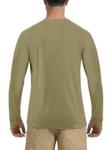 Boladeci Men's UPF 50 Sun Protection UV SPF Shirts Long Sleeve Lightweight Quick Dry Swim T-Shirts Rash Guard - Cyan Kusam - View 6