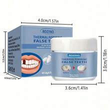 Temporary Gap Fillers For Role-Playing And Makeup, Solid Glue, Blue And White Plastic Design, Suitable For Halloween, Parties And Costume Accessories, Playful Design | Durable Plastic