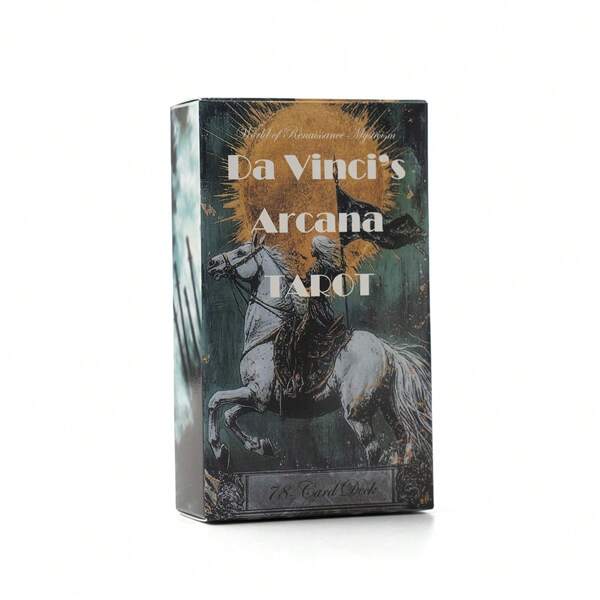 Da Vinci's Arcana Tarot, Standard Size, For Unveiling Mysteries, With Vinci-Style Patterns, In A Gorgeous Box.
