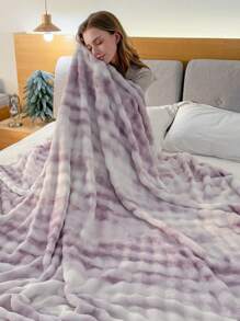 1 cobertor de pelúcia com estampa tie-dye, adequado para quarto, sala de estar, sofá, cochilos, ar-condicionado, carro, camping, cobertor de presente multifuncional e confortável para todas as estações