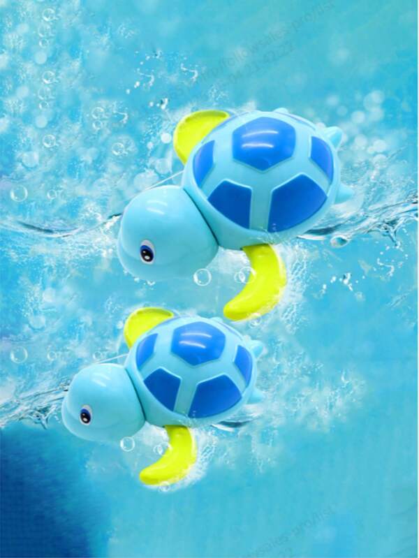 Interesting Clockwork Turtle Toy - Suitable For Children's Floating Winding Swimming Fish Bath And Pool Toys, Durable Plastic, Multi-Color Ocean Themed Bath Beach And Swimming Bath Toys, Swimming Turtle Bath Toys, Fun Water Games, Perfect For Boys And Girls As Gifts For Summer Beach Water Toys