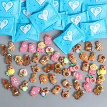 50pcs Cute Capybara Blind Bag Capybara Surprise Lucky Gift Box, Capybara Themed Surprise Independent Packaging, Suitable For Holidays Party Gifts, Birthday And Festival Gifts Party Surprise Cartoon Accessories, Birthday Gifts, Festival Party, Very Suitable For Toy Small Gifts To Give As Presents
