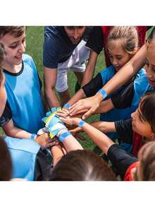 100/500 szt. Papierowe opaski na rękę Neonowe opaski na rękę Wodoodporne opaski na rękę na imprezy Lekkie opaski koncertowe Neonowe samoprzylepne opaski na rękę na imprezę - 100szt - Zobacz 7