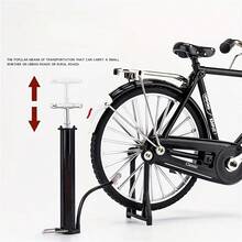 1：8比例合金模型自行车玩具套件，摆件，合金金属迷你自行车滑行拼装版，收藏礼物，生日/节日/复活节礼物，适合模型爱好者