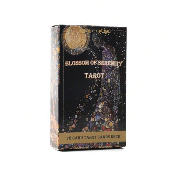 BLOSSOM OF SERENITY Tarot, Standard Size, For Inner Peace Seeking, With Peaceful Patterns, In An Exquisite Box.