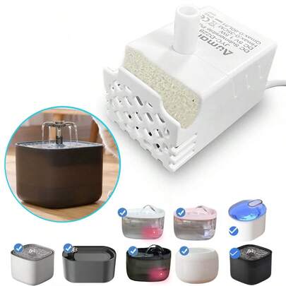 1pc Mini USB Water Pump With Dry Run Protection, Suitable For Pet Drinking Fountain, Aquarium, Small Size