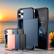 适用于三星 S25 Ultra S24 Ultra S23 Ultra A35 A55 A56 手机壳钱包式手机壳卡槽支架双层硬壳适用于 15 14 13 12 11 16 Pro Max Plus 手机壳防水防震防摔防刮全覆盖 - 軍綠色 - 查看 7