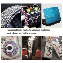 1 Set Acrylic Diamond Stickers, Includes 3 Different Sizes (6mm) And 15 Vivid Colors, Suitable For Decorating Various Surfaces Such As Phone Cases, Pen Holders, Photo Album, Glassware And More. This Diverse Set Provides A Unique DIY Experience To Showcase Your Personalized Creativity.