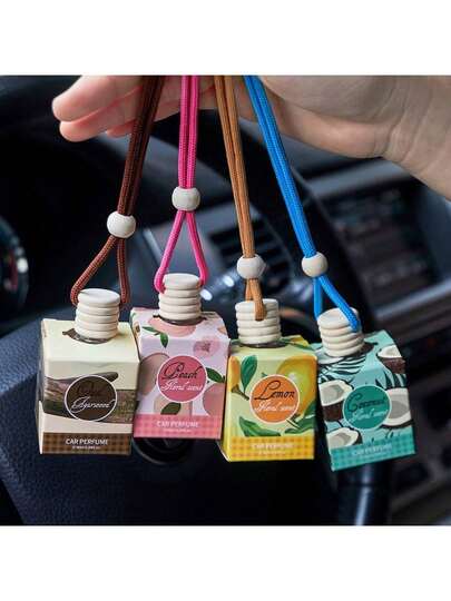 1pc 8ml Car Suspension Air Freshener, Car Aroma, Lovely Car Air Diffuser, Long Lasting Car Air Freshener, Women's Car Freshener, Remove Scent Lasting Fragrance, Suitable For Mother's Day Valentine's Day Gifts