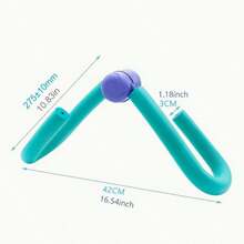 1 aparat de antrenament pentru picioare TPE, aparat portabil de întărire a picioarelor pentru sala de sport de acasă, dispozitiv de exerciții pentru mușchii planșeului pelvin, neîncărcat, potrivire universală, roz - utilizare zilnică de 10 minute pentru picioare și fese frumoase