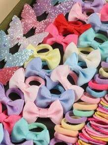Set di 287 pezzi di mollette e fermagli per capelli a forma di farfalla colorati, accessori essenziali e carini per le ragazze, inclusi cerchietti a forma di farfalla, adatti per attività all'aperto e come regalo