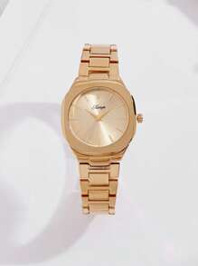XIVIYA 1 pieza Reloj de pulsera minimalista de acero inoxidable de alta calidad unisex, diseño clásico y versátil adecuado para uso diario, social, laboral y como regalo