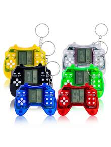迷你复古游戏手柄造型减压玩具，内置26款经典游戏（包括记忆挑战、射击等），钥匙扣玩具，解压玩具，经典复古风格益智解压电子游戏机，青少年减压玩具，万圣节/圣诞节/生日礼物，圣诞袜填充物，玩具，游戏，玩具游戏，圣诞袜填充物，迷你拼图，圣诞袜填充物，游戏，圣诞袜填充物 - 無色 - 查看 20