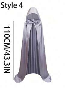 130cm/150cm/170cm Halloween Umhang für Erwachsene, farbiger Stoff Todeumhang, Zauberer Dämon Umhang, mittelalterlicher Zauberer Robe, Sensenmann Umhang, Nachtclub Bar Kostümzubehör, Festival Kostümzubehör