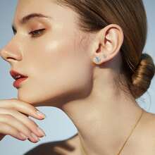 Ear Piercing Kit,Disposable Ear Piercing Gun With 5mm White Cubic Zirconia Stud Earrings For Women,At Home Self Ear Piercer Kit - White - View 9