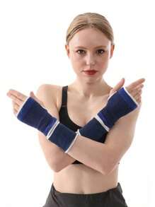 1 Paar atmungsaktive Kompressionshandgelenk-Stützbandage, hergestellt aus Polyester-Sportbandage, verwendbar als Sprunggelenk-Bandage, geeignet für Fitness, Gartenarbeit, Handschutz, ohne Batterie oder Stromversorgung erforderlich
