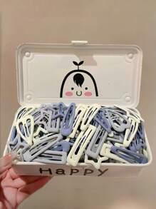 60 piezas/Set Pasadores de pelo con efecto ombre de colores brillantes, caja completa de pasadores de pelo con tonos pastel de color macaron en rosa, amarillo claro y otros tonos suaves - Adecuado para niñas y mujeres, dulce y romántico, agregando destellos lindos a los peinados adolescentes, excelente para el estilo diario y como regalo, accesorios Y2k, pasadores de garra, pinzas de pelo, pasadores de pelo, barrettes