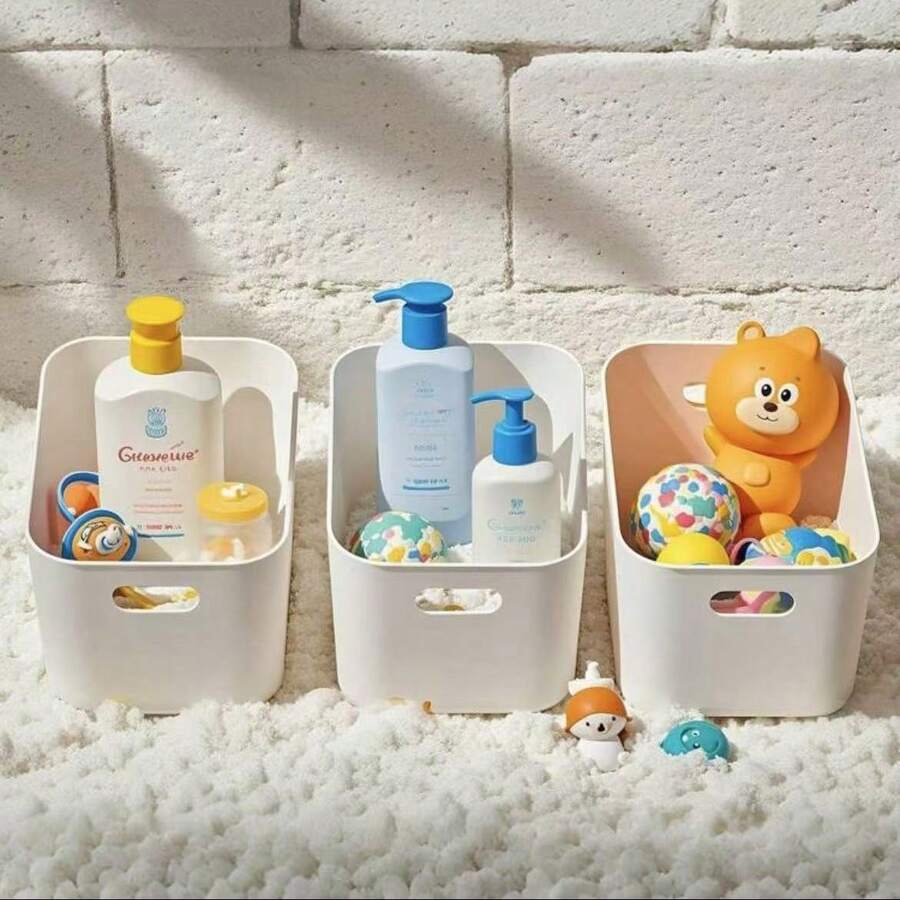 5 صناديق تخزين مستطيلة للألعاب الطفل، صناديق تخزين منتجات الاستحمام الرضيع، صناديق تخزين قرطاسية الأطفال