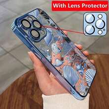 Funda para teléfono (1 unidad) compatible con phone 1, 12, 13, 14, 15, 16 Plus, Pro, Promax, XS/X y XSMAX. Funda de silicona electrochapada. Diseño elegante y moderno. - Azul - Ver 2