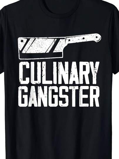 Camiseta divertida con diseño de chef para hombres y mujeres en restaurante, cocina y sobre comida