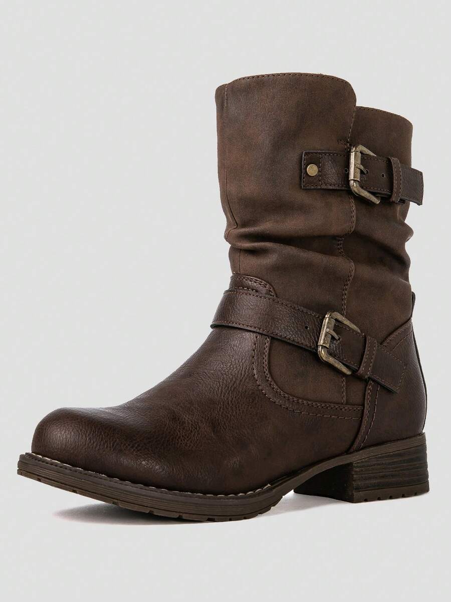 GLOBALWIN Women's Ankle Booties Winter Fashion Boots For Women Fall Boots Winter Boots Holiday Season - 棕色 - 查看 1